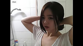 18+ Teen Masturbates With A Doorknob In A Bathroom