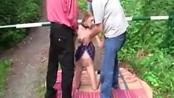 Public Girl Gets Humiliated And Fucked In Outdoor Setting