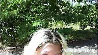 Young Blonde'S Blowjob Skills Impress In Outdoor Scene