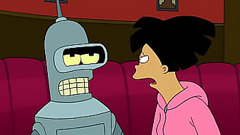 Futurama Cartoon Porn: Amy And Bender In A Battle Of Desire