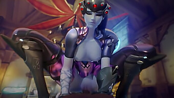 Kompilasi Hentai 3d Overwatch: Mercy, Dva, Dan Widowmaker Naik Kontol