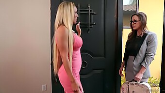 Kate England Gets Caught In A Threesome With Her Stepmom And Teacher