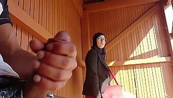 Exhibiting Young Boy'S Big Cock To A Surprise Muslim Girl