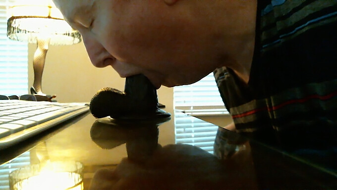 Sucking And Fucking A Dildo In Bdsm