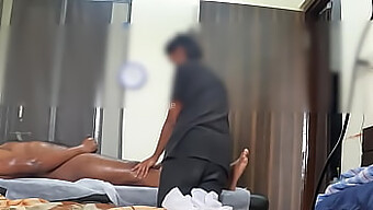 Secretly Recorded Massage Encounter With Busty Performer