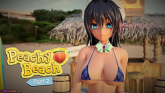 Peachy Beach Pt 2: Hibiki, The Maid With Big Natural Tits And A Tight Pussy, Receives A Handjob Before Being Orally Assaulted