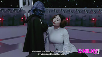 In This Steamy Star Wars Parody, The Wise And Powerful Master Yoda Takes On The Seductive Princess Leia, Indulging In A Passionate Encounter.