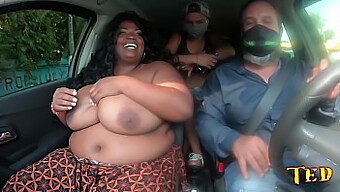 Brazilian Bbw With The Biggest Breasts Gets A Ride In The Streets - Ela Baez - Joao O Safado - Jhonny Gab - Higor Negrao