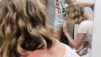 Teen Blonde Risks It All With A Public Blowjob