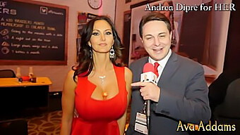 Lollipop Tits: Ava Addams' Busty Blowjob For Andrea Diprè